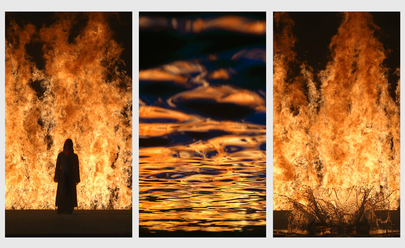 Bill Viola, "Stills from Fire Woman", Guggenheim Bilbao, 2005. 