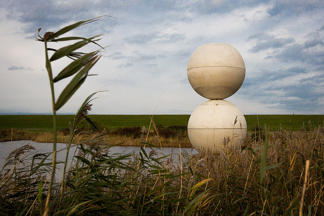 Michael Beutler Land art in Wilhelminapolder